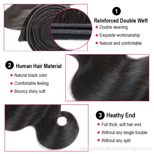 Rebecca 15A grade High Quality 8 to 28 inches Body Wave Brazillian Remy Weave Best hair bundles 100% virgin human hair extension